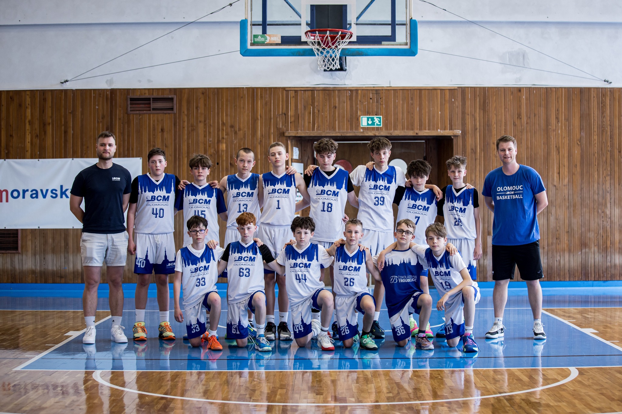 Tým BCM Olomouc U13 na MČR v Brně